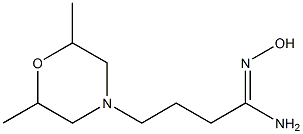 (1Z)-4-(2,6-dimethylmorpholin-4-yl)-N'-hydroxybutanimidamide Struktur