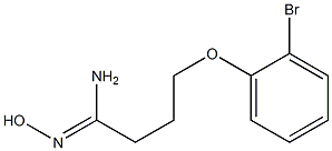 (1Z)-4-(2-bromophenoxy)-N'-hydroxybutanimidamide Struktur