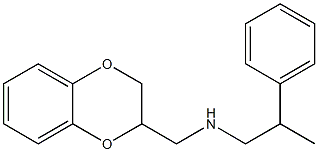 (2,3-dihydro-1,4-benzodioxin-2-ylmethyl)(2-phenylpropyl)amine Struktur