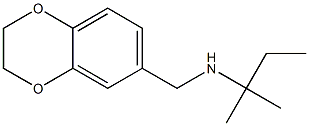 (2,3-dihydro-1,4-benzodioxin-6-ylmethyl)(2-methylbutan-2-yl)amine Struktur