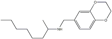 (2,3-dihydro-1,4-benzodioxin-6-ylmethyl)(octan-2-yl)amine Struktur