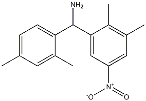 (2,3-dimethyl-5-nitrophenyl)(2,4-dimethylphenyl)methanamine Struktur