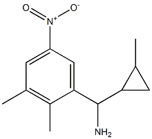 (2,3-dimethyl-5-nitrophenyl)(2-methylcyclopropyl)methanamine Struktur