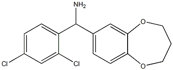 (2,4-dichlorophenyl)(3,4-dihydro-2H-1,5-benzodioxepin-7-yl)methanamine Struktur