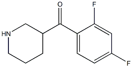 (2,4-difluorophenyl)(piperidin-3-yl)methanone Struktur