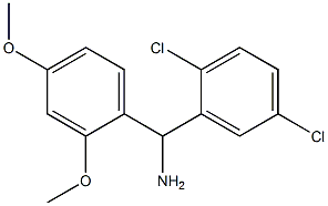 (2,5-dichlorophenyl)(2,4-dimethoxyphenyl)methanamine Struktur