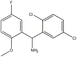 (2,5-dichlorophenyl)(5-fluoro-2-methoxyphenyl)methanamine Struktur