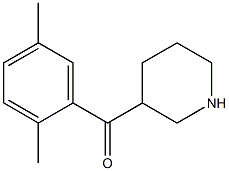 (2,5-dimethylphenyl)(piperidin-3-yl)methanone Struktur