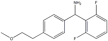 (2,6-difluorophenyl)[4-(2-methoxyethyl)phenyl]methanamine Struktur