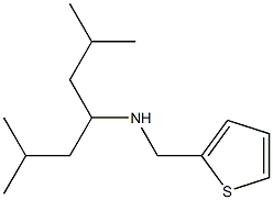 (2,6-dimethylheptan-4-yl)(thiophen-2-ylmethyl)amine Struktur