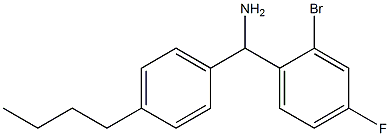 (2-bromo-4-fluorophenyl)(4-butylphenyl)methanamine Struktur