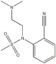 (2-cyanophenyl)-N-[2-(dimethylamino)ethyl]methanesulfonamide Struktur