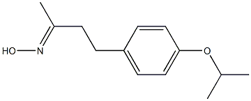 (2E)-4-(4-isopropoxyphenyl)butan-2-one oxime Struktur