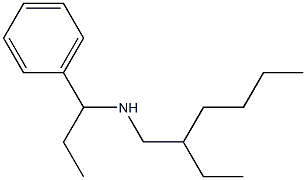 (2-ethylhexyl)(1-phenylpropyl)amine Struktur