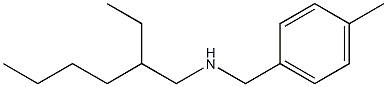 (2-ethylhexyl)[(4-methylphenyl)methyl]amine Struktur