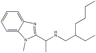 (2-ethylhexyl)[1-(1-methyl-1H-1,3-benzodiazol-2-yl)ethyl]amine Struktur