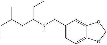 (2H-1,3-benzodioxol-5-ylmethyl)(5-methylheptan-3-yl)amine Struktur