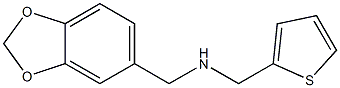 (2H-1,3-benzodioxol-5-ylmethyl)(thiophen-2-ylmethyl)amine Struktur