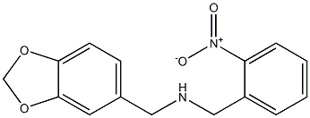 (2H-1,3-benzodioxol-5-ylmethyl)[(2-nitrophenyl)methyl]amine Struktur