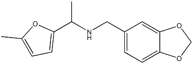 (2H-1,3-benzodioxol-5-ylmethyl)[1-(5-methylfuran-2-yl)ethyl]amine Struktur