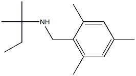 (2-methylbutan-2-yl)[(2,4,6-trimethylphenyl)methyl]amine Struktur