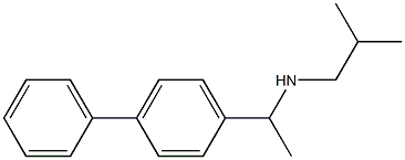 (2-methylpropyl)[1-(4-phenylphenyl)ethyl]amine Struktur