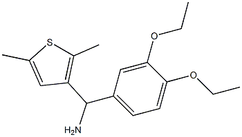 (3,4-diethoxyphenyl)(2,5-dimethylthiophen-3-yl)methanamine Struktur