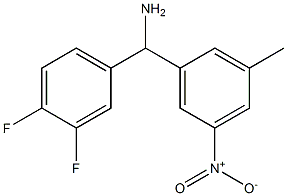 (3,4-difluorophenyl)(3-methyl-5-nitrophenyl)methanamine Struktur