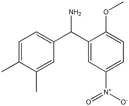 (3,4-dimethylphenyl)(2-methoxy-5-nitrophenyl)methanamine Struktur