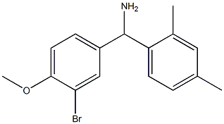 (3-bromo-4-methoxyphenyl)(2,4-dimethylphenyl)methanamine Struktur