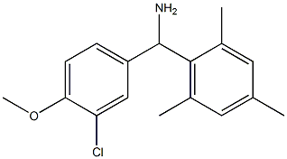 (3-chloro-4-methoxyphenyl)(2,4,6-trimethylphenyl)methanamine Struktur