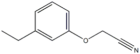 (3-ethylphenoxy)acetonitrile Struktur