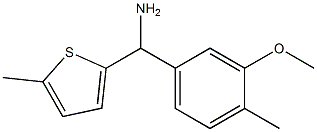 (3-methoxy-4-methylphenyl)(5-methylthiophen-2-yl)methanamine Struktur