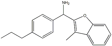 (3-methyl-1-benzofuran-2-yl)(4-propylphenyl)methanamine Struktur