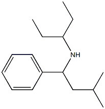 (3-methyl-1-phenylbutyl)(pentan-3-yl)amine Struktur