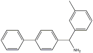 (3-methylphenyl)(4-phenylphenyl)methanamine Struktur