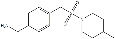 (4-{[(4-methylpiperidine-1-)sulfonyl]methyl}phenyl)methanamine Structure