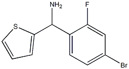 (4-bromo-2-fluorophenyl)(thiophen-2-yl)methanamine Struktur