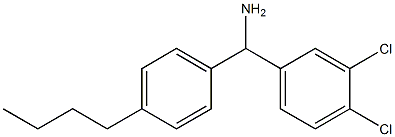 (4-butylphenyl)(3,4-dichlorophenyl)methanamine Struktur