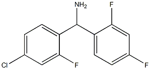 (4-chloro-2-fluorophenyl)(2,4-difluorophenyl)methanamine Struktur