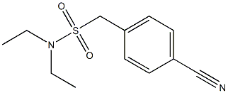 (4-cyanophenyl)-N,N-diethylmethanesulfonamide Struktur