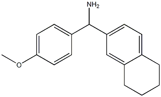 (4-methoxyphenyl)(5,6,7,8-tetrahydronaphthalen-2-yl)methanamine Struktur