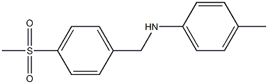 (4-methylphenyl)[4-(methylsulfonyl)phenyl]methylamine Struktur