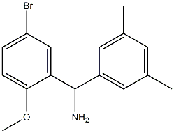 (5-bromo-2-methoxyphenyl)(3,5-dimethylphenyl)methanamine Struktur