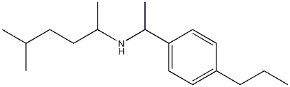 (5-methylhexan-2-yl)[1-(4-propylphenyl)ethyl]amine Struktur