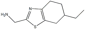 (6-ethyl-4,5,6,7-tetrahydro-1,3-benzothiazol-2-yl)methanamine Struktur