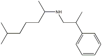 (6-methylheptan-2-yl)(2-phenylpropyl)amine Struktur