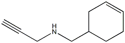 (cyclohex-3-en-1-ylmethyl)(prop-2-yn-1-yl)amine Struktur