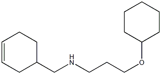 (cyclohex-3-en-1-ylmethyl)[3-(cyclohexyloxy)propyl]amine Struktur