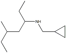 (cyclopropylmethyl)(5-methylheptan-3-yl)amine Struktur